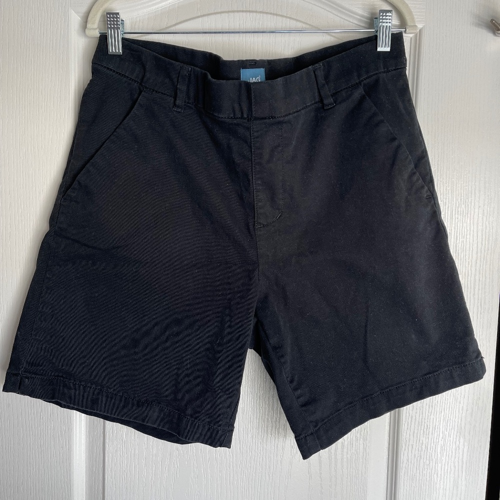 JAG Women's Pull On Chino Shorts - Black, 7" Inseam